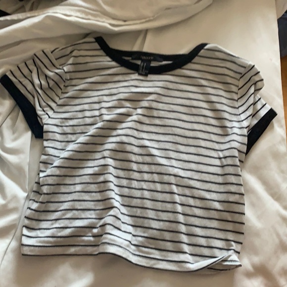 Cropped Stripped tee - Picture 1 of 2